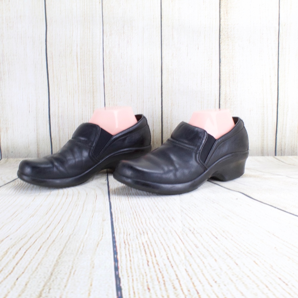 Ariat Side Stretch Slip On Clogs Black Leather 9 - Picture 4 of 8